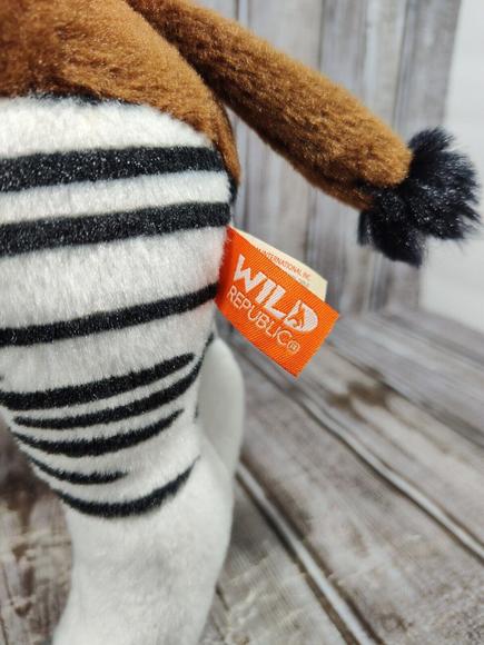 Wild Republic Okapi Forest Plush Stuffed Zoo Animal Brown Zebra Legs - Picture 7 of 9
